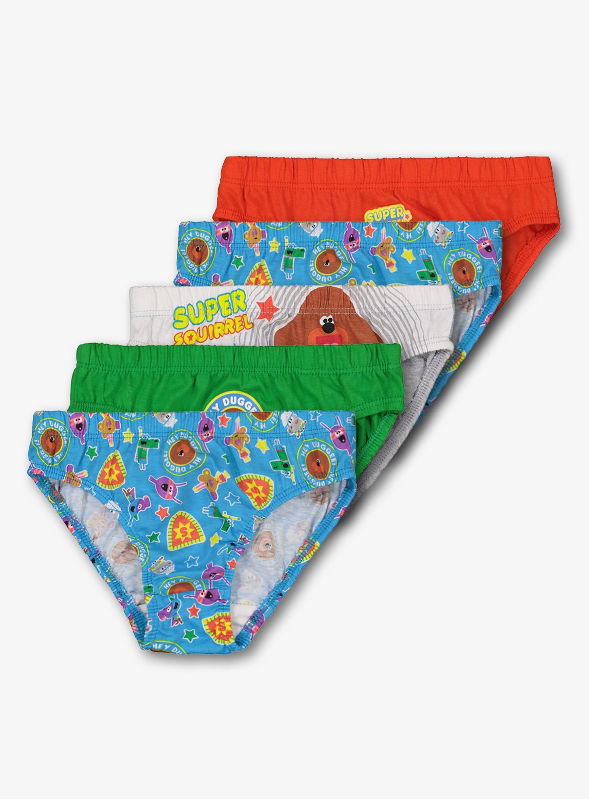 Hey Duggee Well Done Little Boys 6 Pack Briefs Underpants 